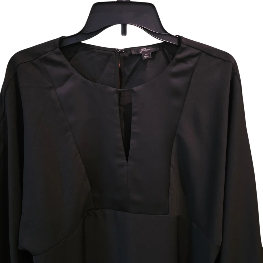 J. Crew Black Dolnen Sleeve Blouse